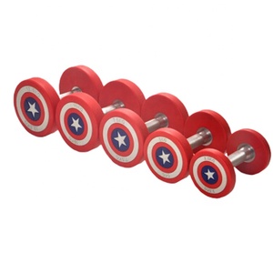 Dumbbell Trọng lượng tập thể dục Dumbbell PU cao su cố định quả tạ nhà Thiết bị tập thể dục cho nam giới và phụ nữ phòng tập thể dục làm việc ra tập thể dục - Product Image 4