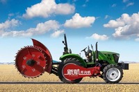 Trancheuse à disque ronde avec boîte de vitesses pour tracteur, pour pavés en béton - Machine à creuser des fossés en acier multifonctionnelle et efficace