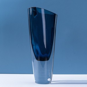 Jarrón de Vidrio de Murano Marrón Soplado a Mano de Diseño Moderno de Estilo Nórdico Europeo, Accesorios para el Hogar, Decoración de Mesa - Product Image 6