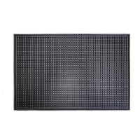 Tapis de bar anti-déversement en caoutchouc/PVC souple, multi-tailles, couleur personnalisée, écologique, sans phtalates, certifié CE