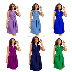 Robes d'été trapèze élégantes et professionnelles pour femmes, coupe oversize, vente en gros directe usine de Guangzhou - Product Image 3