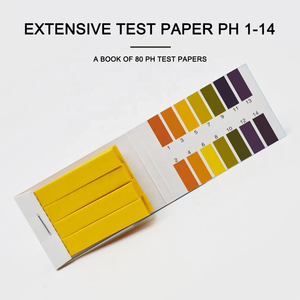 แผ่นวัดค่า <span class=keywords><strong>pH</strong></span> WEIAI ราคาประหยัด คุณภาพสูง สำหรับเครื่องวัดค่า <span class=keywords><strong>pH</strong></span> ใช้กับเครื่องสำอาง น้ำ ปัสสาวะ ดิน ห้องปฏิบัติการ ความแม่นยำสูง ช่วงการวัด 1-14 - Product Image 2