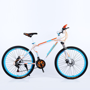 Vélo de montagne 26 pouces, cadre en alliage d'aluminium, fourche à suspension, freins à disque, vélo tout-terrain pour adultes, selle confortable unisexe - Product Image 5