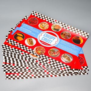 Papier alimentaire anti-graisse imprimé personnalisé 12x12 pouces pour l'emballage de sandwichs et les collations de traiteur, pizza, pain, petit MOQ, revêtement PE - Product Image 5