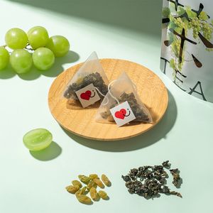 La fabbrica fornisce bustine di tè aromatizzate alla frutta canadese per l'esportazione, bustine di tè a forma di piramide - Product Image 6
