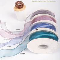 Ruban en fil à bordure dorée de 4 cm, ruban pour emballage de gâteaux, ruban en dentelle pour bouquets, ruban de décoration, ruban en fil pour emballage de cadeaux