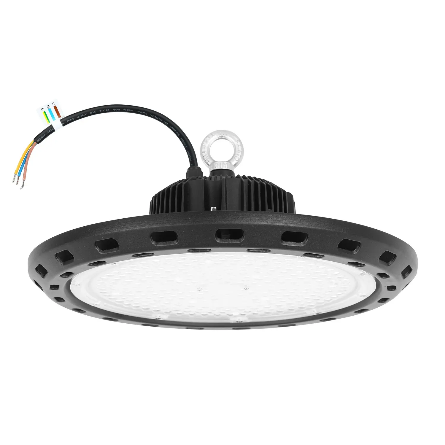 100W 200W UFO High Bay Lampu LED 5000K Putih Lampu IP54 Tahan Air Toko Lampu Gudang Pasar