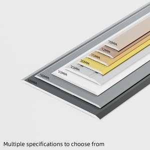 Installation facile Bande de <span class=keywords><strong>seuil</strong></span> de porte en aluminium de 33mm de <span class=keywords><strong>large</strong></span> Bandes de séparation de plancher dorées - Product Image 3
