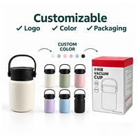 Thermos alimentaire portable de 500 ml en acier inoxydable austénitique, anti-fuite, avec poignée, pot isotherme et tasse de cuisson lente