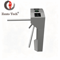 Tourniquet à bras trépied Zento avec scanner biométrique de codes QR pour la gestion d'accès et le contrôle d'accès