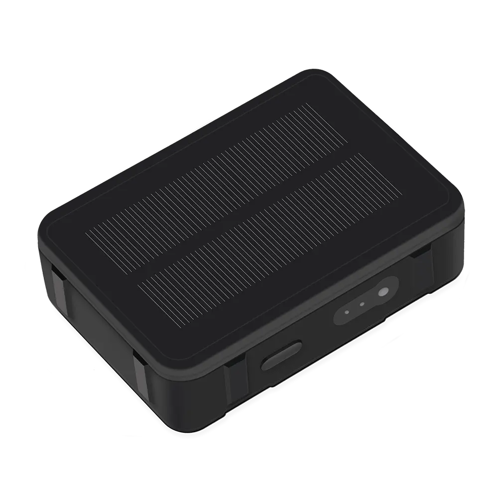 Rastreador solar GPS SOS 4G Medidor de passo e medidor de temperatura Rastreadores de animais GPS Anytracking APP grátis