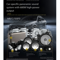 Kit de haut-parleurs audio pour voiture 17 pièces pour Mercedes Benz Classe C W206, mise à niveau du son HiFi, amplificateur DSP