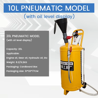 Applicateur de lubrifiant pneumatique pour huile de carter et de transmission AUTO 20L avec tube de niveau de liquide intégré