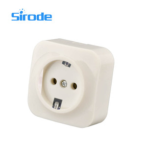 Sirode 8002 Series Europa Estándar Moderno Seguro y duradero Diseño elevado Placa de <span class=keywords><strong>PC</strong></span> de color beige 1 Gang 2 Pin Interruptor de pared para residencia - Product Image 3