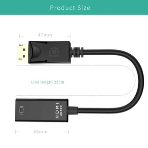 DP Displayport Male to HDTV Female <strong>Cable</strong> Converter Adapter for PC Laptop Desktop - Product Image 6