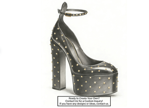 <span class=keywords><strong>Zapatos</strong></span> de Tacón Alto con Plataforma y Punta Redonda, Novedad de Pasarela, con Tira de Tobillo con Remaches y Tachuelas, Tallas Grandes, OEM ODM - Product Image 6