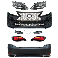 LANDOR Kit carrosserie noir de haute qualité pour RX350 2009-2015 2020 Sport Phares LED/Pare-chocs avant/Feux arrière Rétrofit/Mise à niveau