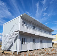 Maison conteneur modulaire démontable et respirante, à assemblage rapide, en kit plat, pour cuisine, hall, logement temporaire et bureau, directement de l'usine