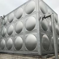Panel de Acero Inoxidable SUS304 para Tanque de Agua, con Relieve en Forma de Domo, Grado Alimenticio, Grosor Personalizado, Modular, Directo de Fábrica