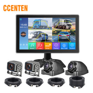 Enregistreur vidéo CCENTEN BSD 10,1 pouces 4 canaux AHD Quad Split avec écran tactile et avertissement d'approche des piétons et des véhicules - Product Image 1