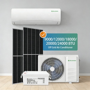 Climatiseur solaire DC, énergie solaire, 9000Btu, 12000Btu, 18000Btu, 20000Btu, 24000Btu, climatiseur solaire hors réseau avec panneaux - Product Image 1
