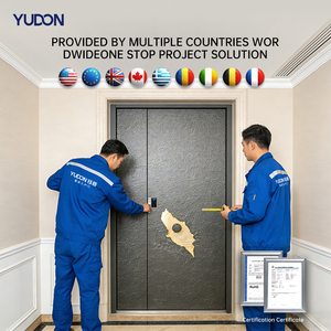 Puerta YUDON puertas de entrada de aluminio a prueba de balas de lujo personalizadas apertura Push-<span class=keywords><strong>Pull</strong></span> uso Exterior escuelas áreas residenciales Villa moderna - Product Image 5