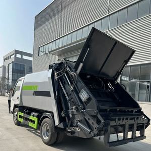 Camionnette à benne basculante diesel <span class=keywords><strong>4x4</strong></span> en gros d'usine, <span class=keywords><strong>occasion</strong></span>, vente de déchets, 115KW 148KW 5.8CBM, mini compacteur à déchets diesel pour Foton - Product Image 4