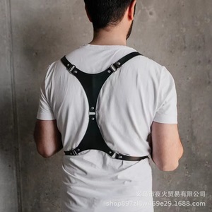 Venta al por mayor de fábrica: armaduras de bondage para hombre, correas para adultos, ropa erótica sexy, disfraces masculinos de bondage de gran venta. - Product Image 2