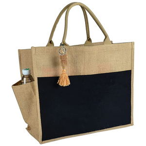 Sac en <span class=keywords><strong>Jute</strong></span> avec Logo personnalisé pour femmes,, <span class=keywords><strong>de</strong></span> qualité alimentaire, en <span class=keywords><strong>toile</strong></span> <span class=keywords><strong>de</strong></span> <span class=keywords><strong>Jute</strong></span>, pour cadeau Promotion - Product Image 2