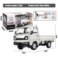 Voiture télécommandée de drift en plastique, véhicule urbain avec phares, jouet camion d'escalade pour enfants, modèle de véhicule 1/10