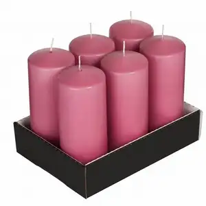 Конкурентоспособная низкая цена Ароматические цветные декоративные свечи для столбов