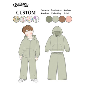 Nouvelle Collection 2026 : Ensemble Survêtement Gris pour <span class=keywords><strong>Enfants</strong></span> – Sweat à Capuche Zippé et Pantalon Large – Tenue 2 Pièces pour 2-12 Ans – Style Décontracté Urbain – Livraison Rapide - Product Image 2