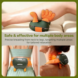 Massaggiatore Elettrico per Spalle e Collo con Calore, Massaggio Profondo dei Tessuti, Simulazione di Pressione Digitale, Design con Rivestimento in Tessuto per <span class=keywords><strong>Casa</strong></span> e Ufficio - Product Image 5