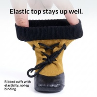 Chaussures imperméables en jean pour chien, antidérapantes, ajustement sécurisé, chaussettes pour pattes, pour caniches, golden retrievers, accessoires de bottes de pluie pour animaux de compagnie