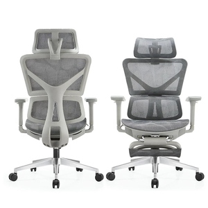 Full Mesh High Back Computer Executive Chair 3D Adjustable Headrests Ergonomic Swivel Home Office Chair For Adult Oficina