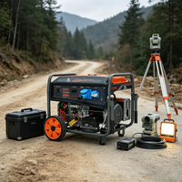 Générateur à essence HM12000 8,5 kW, sortie 220 V/380 V, protection intelligente, alimentation portable d'urgence pour extérieur et coupures de courant à domicile