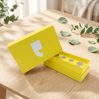 Boîte cadeau personnalisée pour petites entreprises, boîte de rangement pour bouteilles, boîtes en carton rigide avec couvercles et insert en mousse