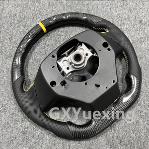 Volant en fibre de carbone et cuir véritable à fond plat pour volant Sport <span class=keywords><strong>Lexus</strong></span> ES GS <span class=keywords><strong>RX</strong></span> LX GX450 GX460 LX570 ES300h - Product Image 4