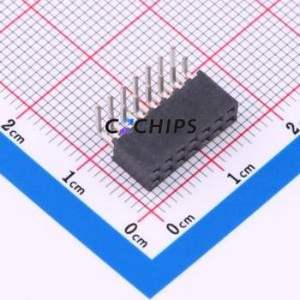SQT-107-01-L-D-RA Pin Socket Bent Lead Through Hole,P=2mm Connector 2mm 2mm Right Angle Insert Double Row - Product Image 1