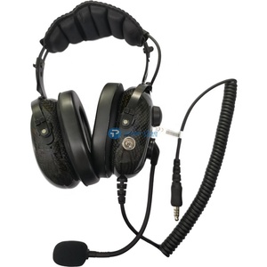 Auriculares de fibra de carbono para helicóptero, audífonos de control dinámico de volumen, airport <span class=keywords><strong>pro</strong></span> - Product Image 2