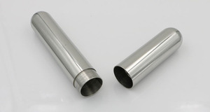 Thickened Stainless Steel Single Cigar Protective Sleeve Cigar Holder Portable Cigar <b>Round</b> Tubes - Product Image 3