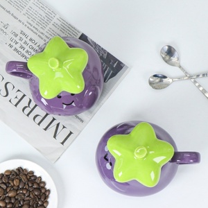 Taza de Porcelana con Diseño 3D Único y Personalizado, Taza de Cerámica Creativa para Café o Leche con Tapa, Apta para Alimentos, Lavavajillas y <span class=keywords><strong>Microondas</strong></span> - Product Image 3