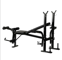 Banc de musculation multifonctionnel réglable pour haltères et abdominaux
