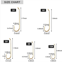 100 Stück Gold Fly Binde haken Aberdeen Hooks Long Shank Dry Wet Nymph Streamer Jig Flies Haken