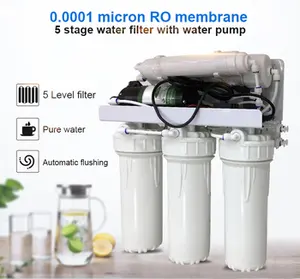 Kualitas tinggi OEM 0.01 Micron UF membran pemurni air 6 tahap UF sistem Filter air