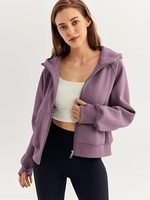 Sweats à capuche zippés personnalisés pour femmes sweats à manches longues tenues d'automne pulls surdimensionnés vestes de mode décontractées en gros