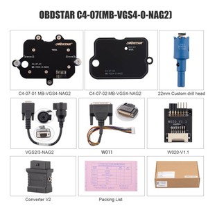 Kit de Adaptador OBDSTAR C4-07 (MB-VGS4-0-NAG2) Configuración Completa para OBDSTAR X300 Classic G3/ DC706 - Product Image 5