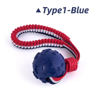 Yıkılmaz interaktif köpek topu oyuncak PVC ve naylon malzeme popüler agresif Chewers için kauçuk Pet çiğnemek oyuncak - Product Image 5