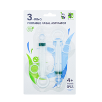 Seringue Nasale Triple Anneau 10ml Réutilisable Multicolore pour Bébé – Outil d'Hygiène Nasale et d'Alimentation