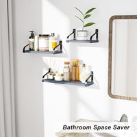 Haute qualité maison salon décor cuisine stockage affichage flottant bois étagère murale